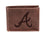 Atlanta Braves Bi-Fold Wallet Brown 100% Genuine Leather - Sports Gifts, Sports Memorabilia, Sports Collectibles, Fan Shop