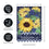 Sunflower Welcome Applique Garden Flag