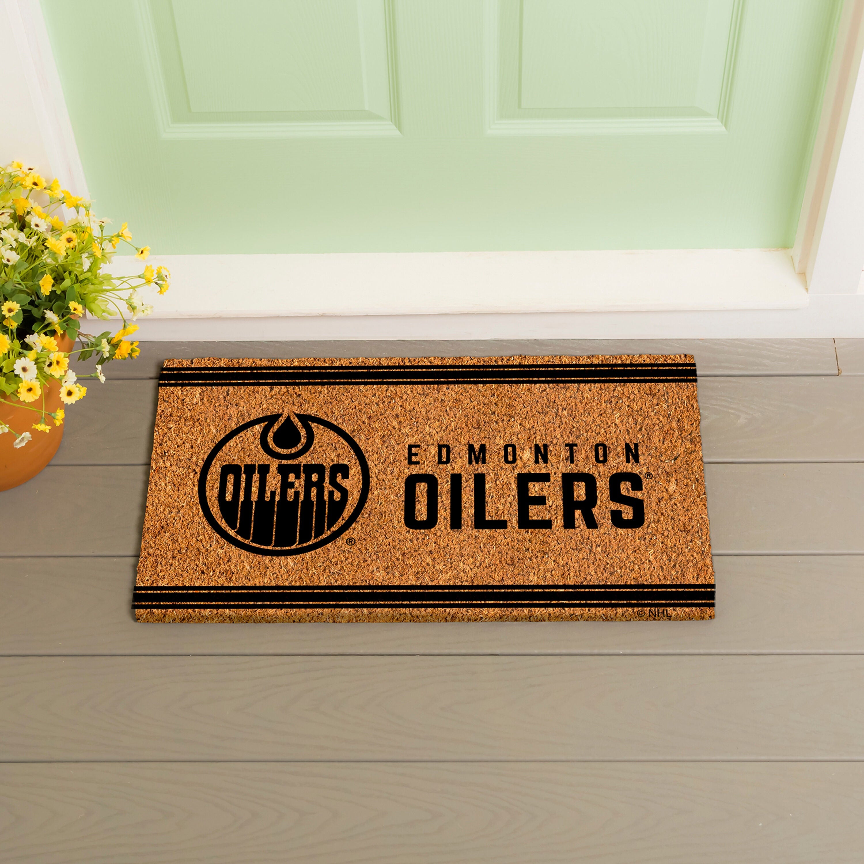 Edmonton Oilers, Coir Mat 1C - Sports Gifts, Sports Memorabilia, Sports Collectibles, Fan Shop