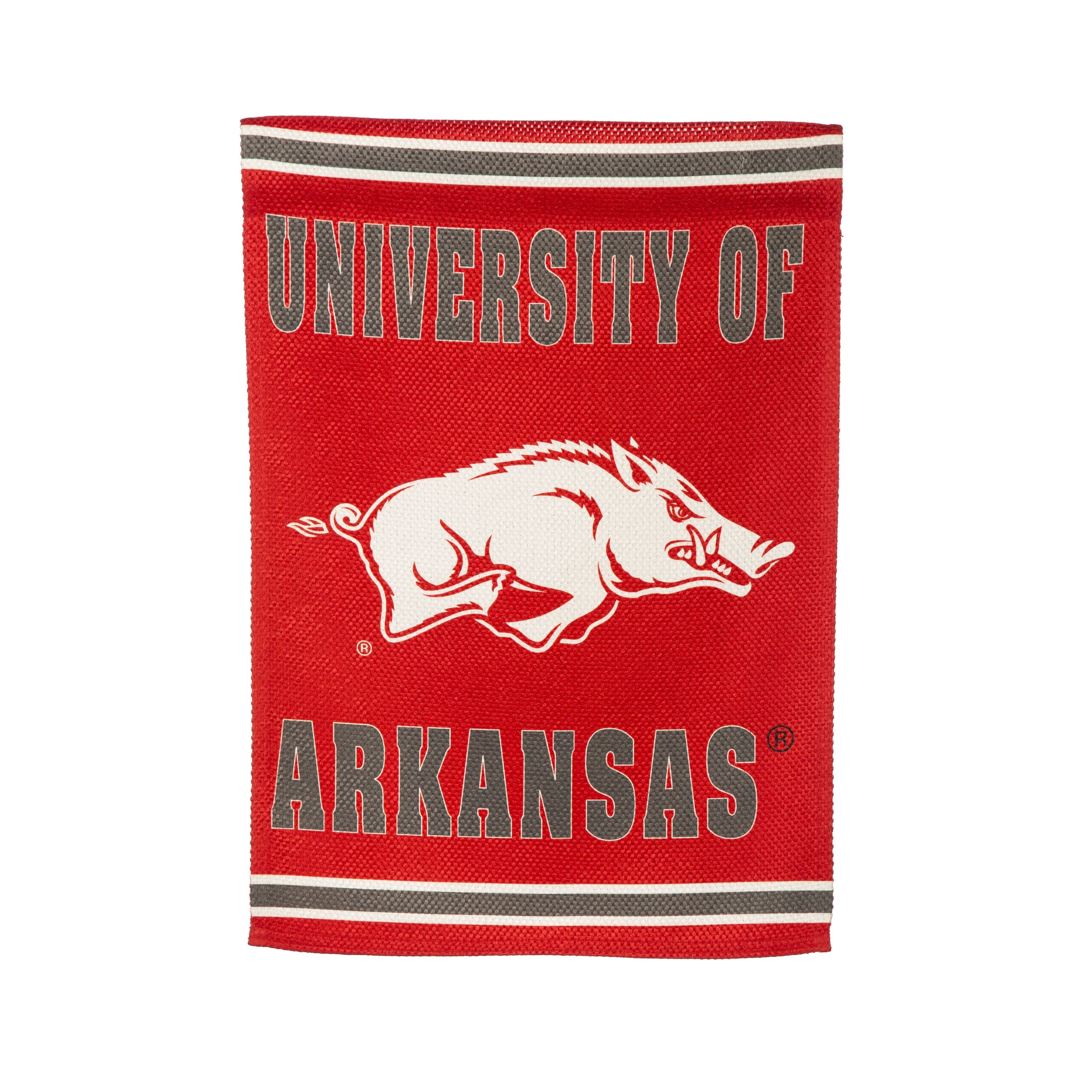 Embossed Suede Flag, GDN Size, University of Arkansas - Sports Gifts, Sports Memorabilia, Sports Collectibles, Fan Shop