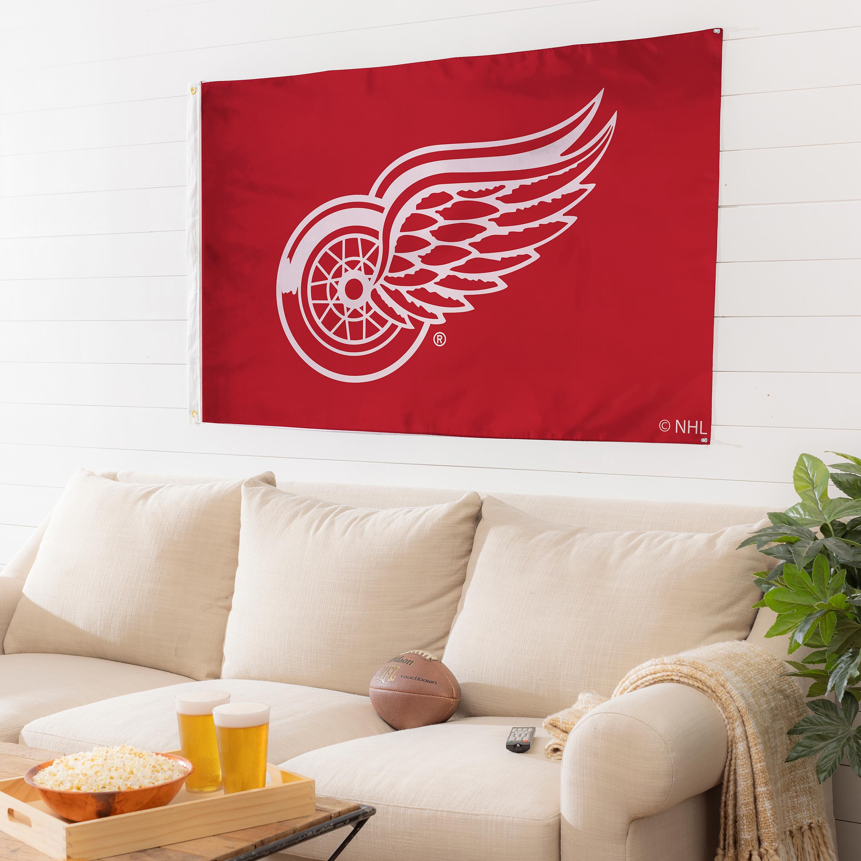 Detroit Red Wings Single Sided Estate Flag with 2 Grommets, 3'x5'