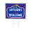 University of Kansas Coroplast Yard Sign, "Fans Welcome"