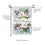 Merry Christmas Floral Applique Garden Flag
