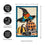 Witch Hat and Pumpkins Garden Applique Flag
