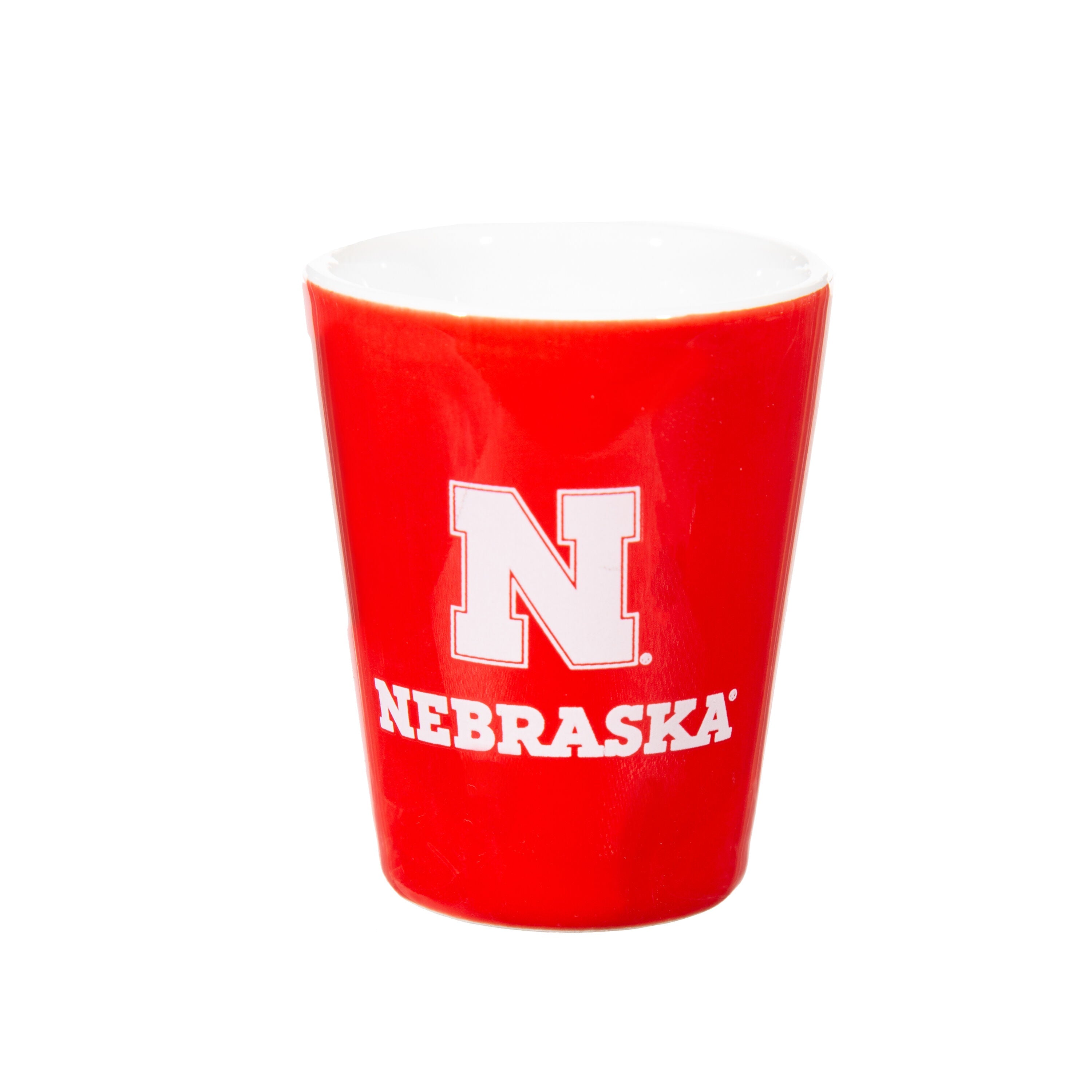 University of Nebraska 4-Piece Ceramic and Glass 2oz. Shot Glass Set - Sports Gifts, Sports Memorabilia, Sports Collectibles, Fan Shop