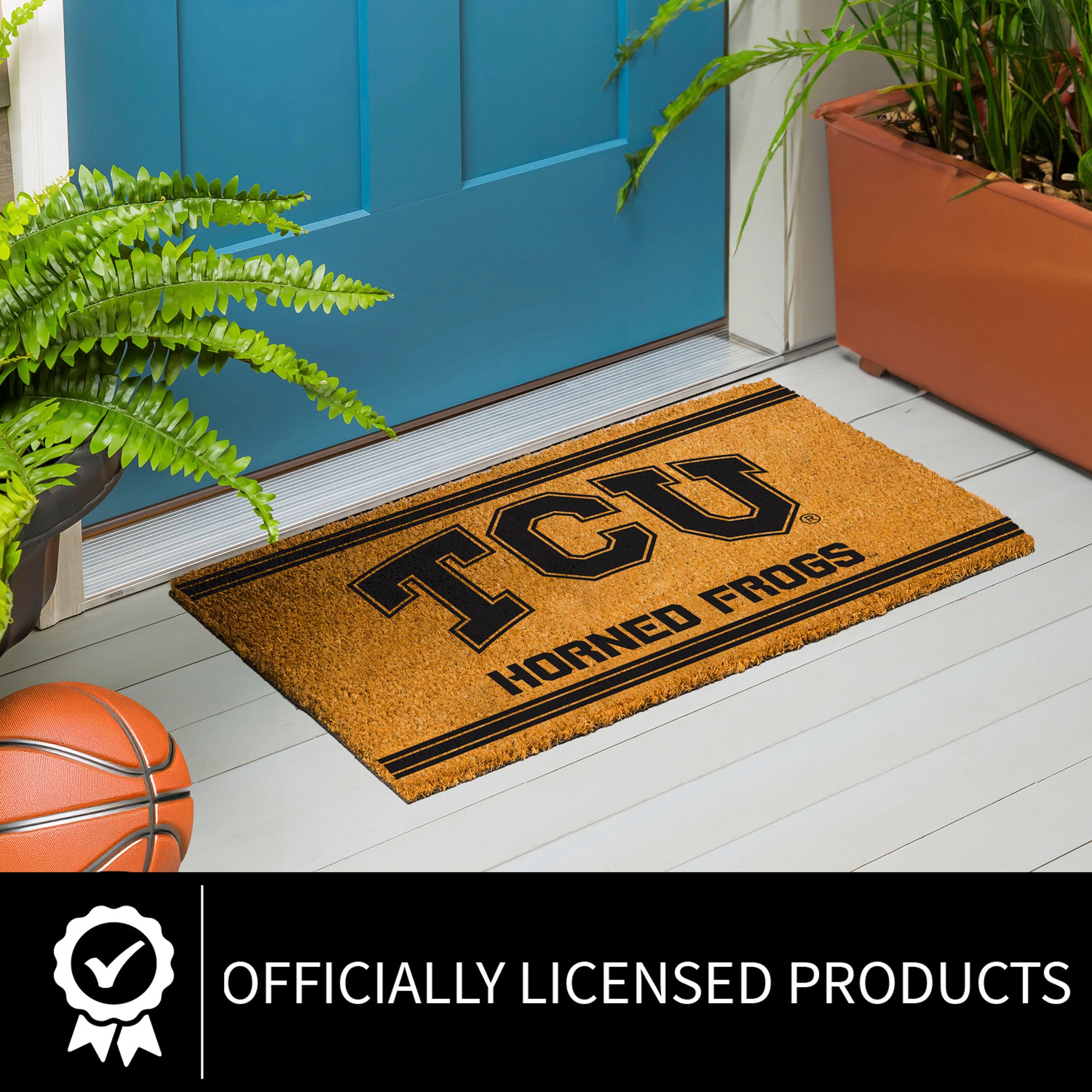 Texas Christian University, Coir Mat 1C - Sports Gifts, Sports Memorabilia, Sports Collectibles, Fan Shop