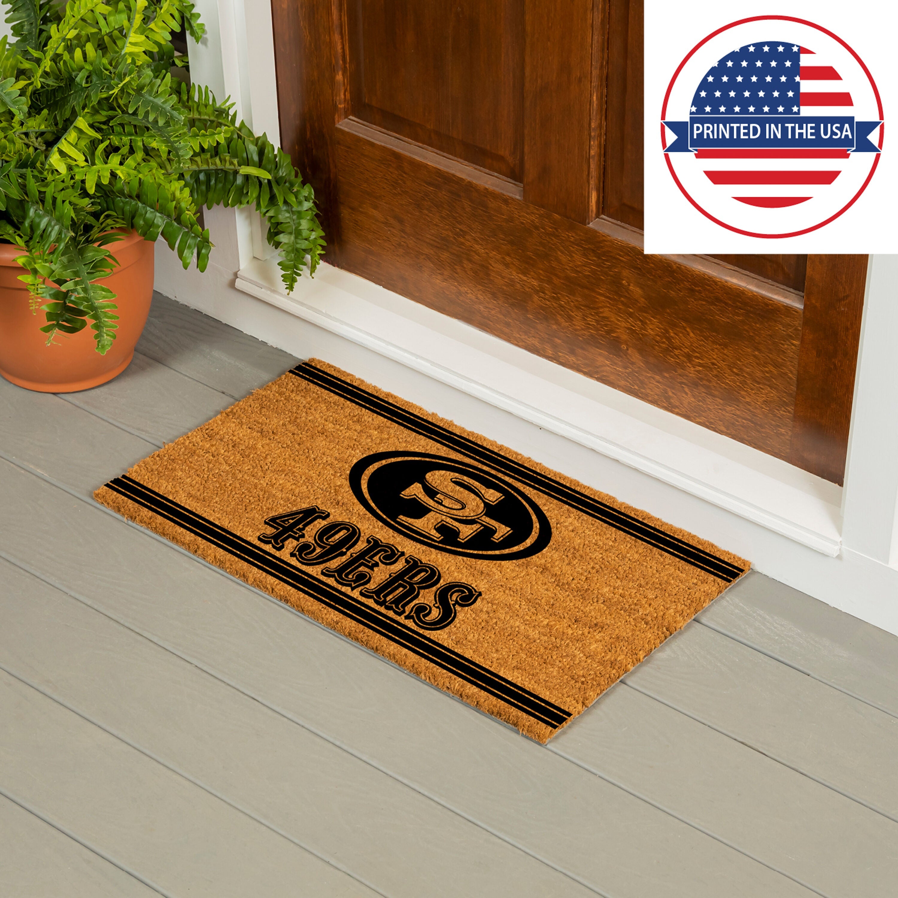 San Francisco 49ers, Coir Mat 1C - Sports Gifts, Sports Memorabilia, Sports Collectibles, Fan Shop