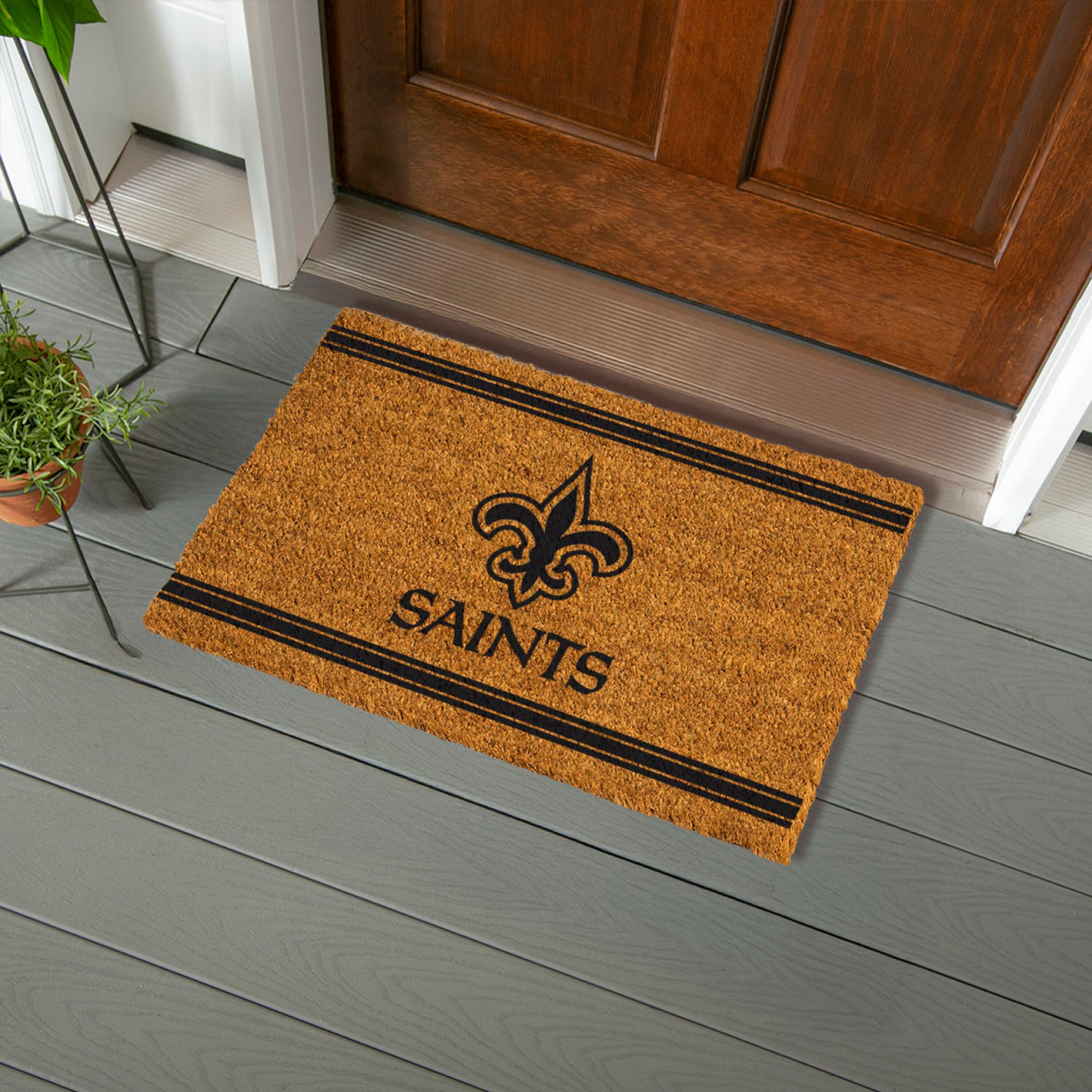 New Orleans Saints, Coir Mat 1C - Sports Gifts, Sports Memorabilia, Sports Collectibles, Fan Shop