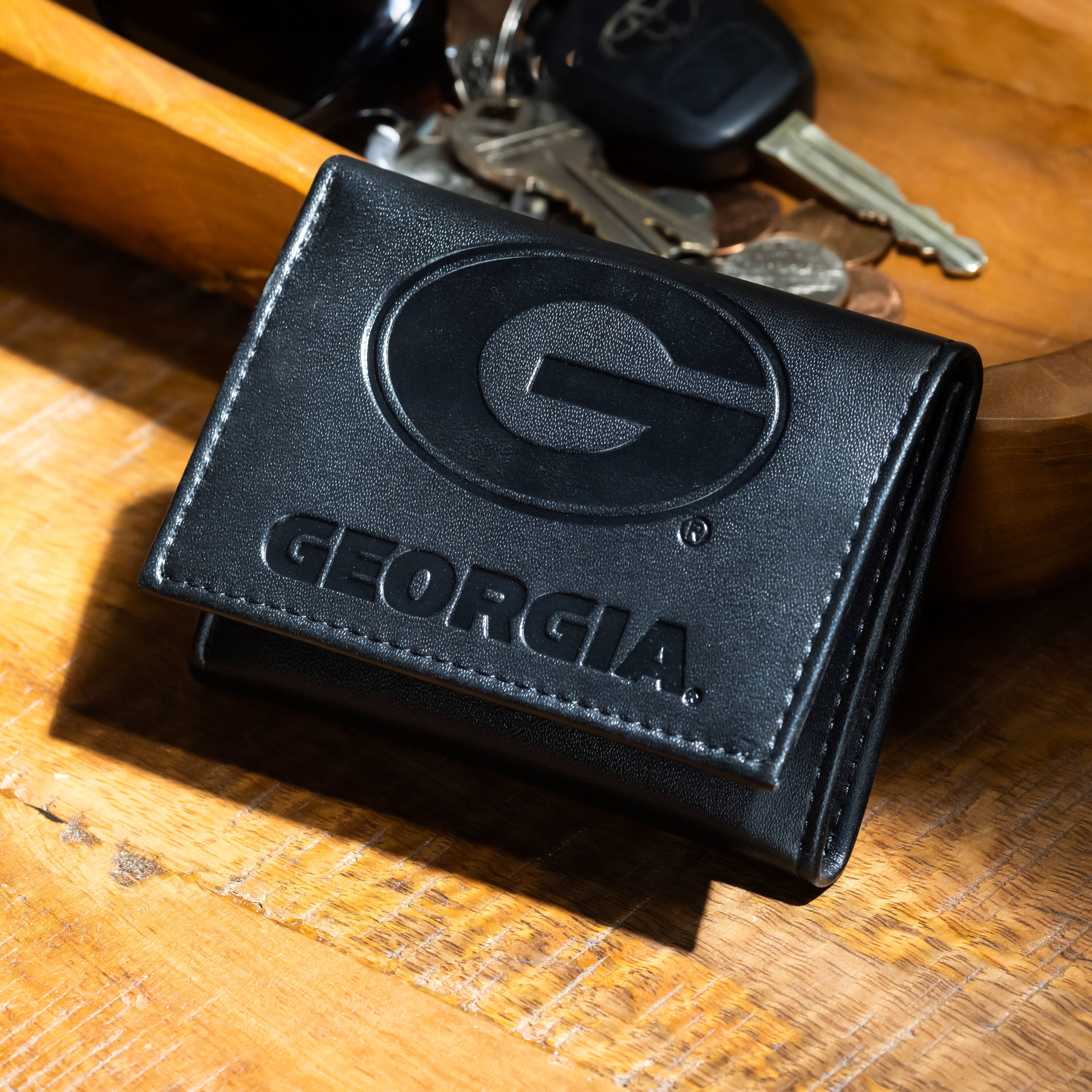 University of Georgia, Tri-Fold Wallet, Black - Sports Gifts, Sports Memorabilia, Sports Collectibles, Fan Shop