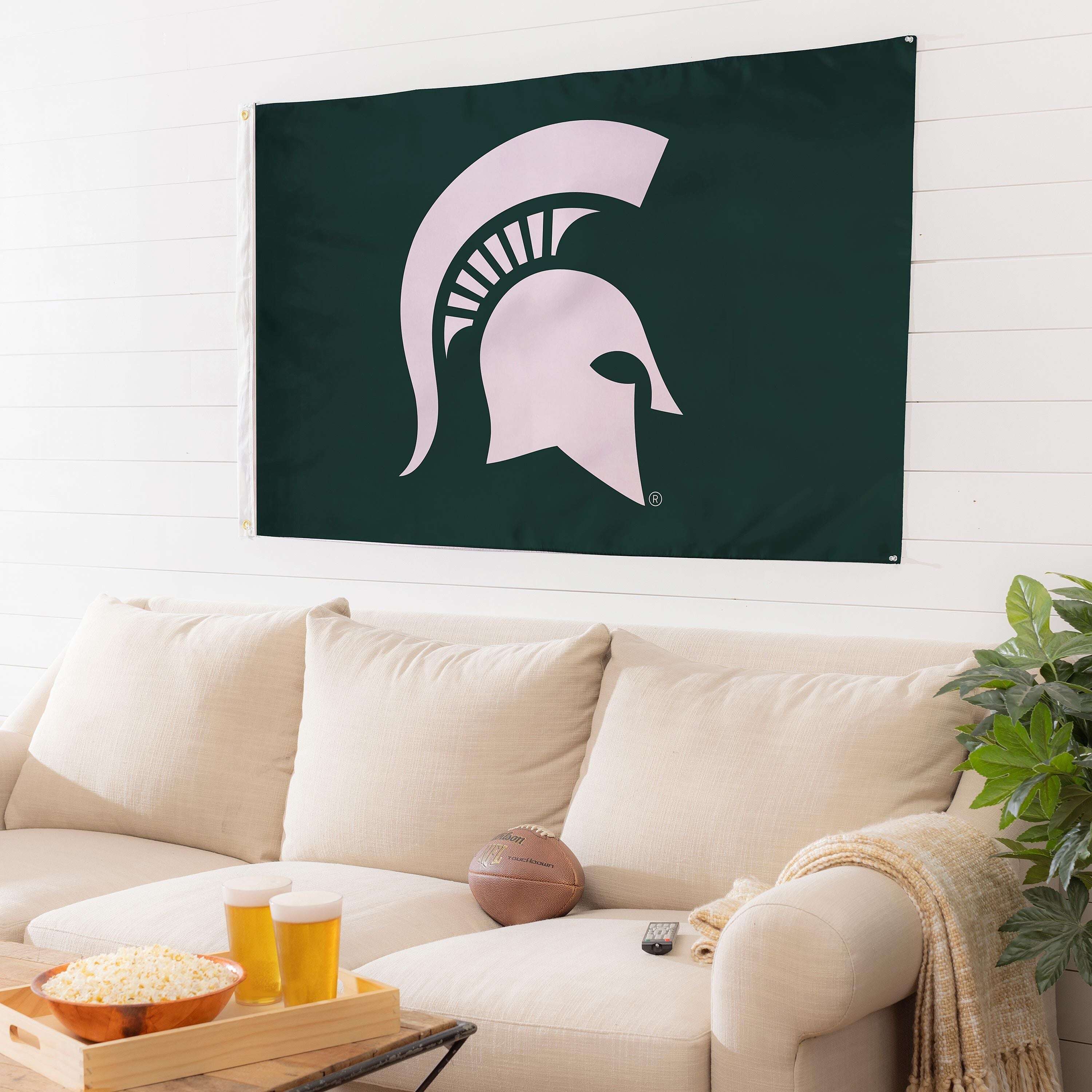 Michigan State University Single Sided Estate Flag with 2 Grommets, 3'x5'