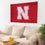 University of Nebraska Single Sided Estate Flag with 2 Grommets, 3'x5'