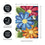 Spring Floral Applique Garden Flag