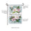Merry Christmas Floral Applique Garden Flag