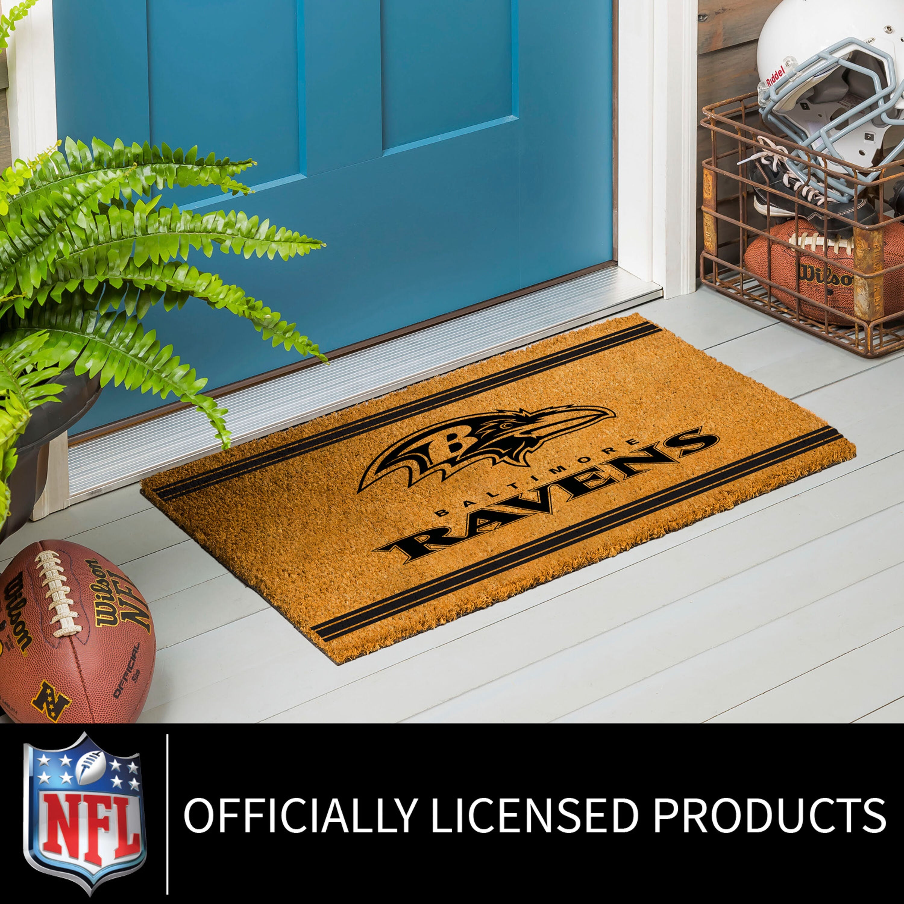 Baltimore Ravens, Coir Mat 1C - Sports Gifts, Sports Memorabilia, Sports Collectibles, Fan Shop