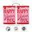 Happy Valentine's Day Hearts Applique House Flag