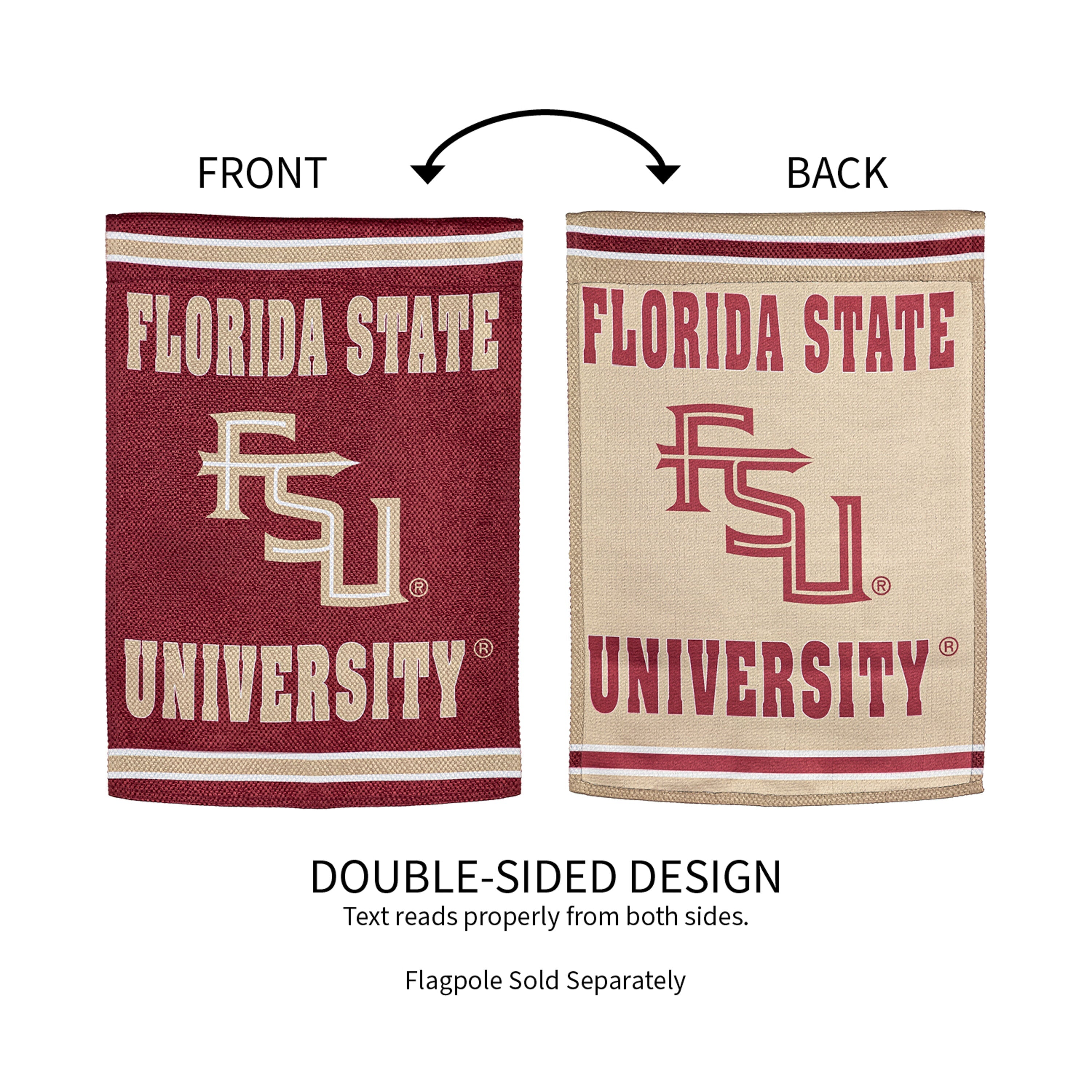Embossed Suede Flag, GDN Size, Florida State University - Sports Gifts, Sports Memorabilia, Sports Collectibles, Fan Shop
