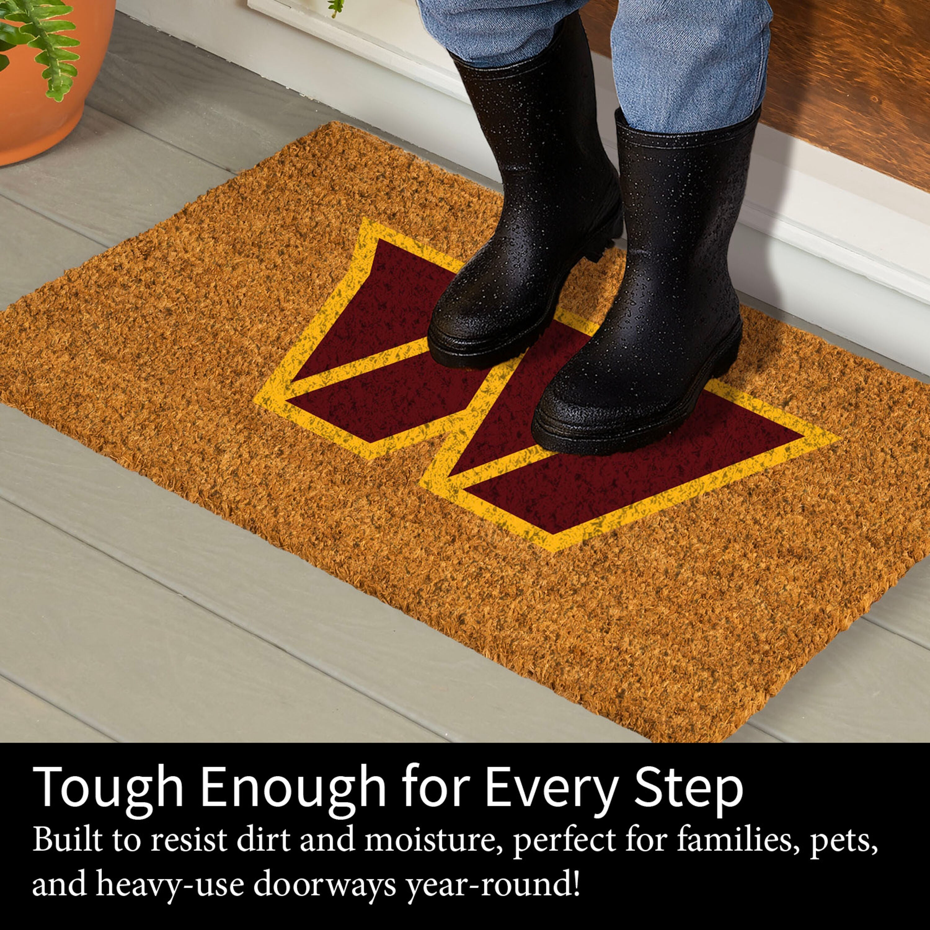 Coir Mat, 16"x28", Washington Commanders - Sports Gifts, Sports Memorabilia, Sports Collectibles, Fan Shop