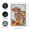 Highland Cow Fall Floral Applique Garden Flag