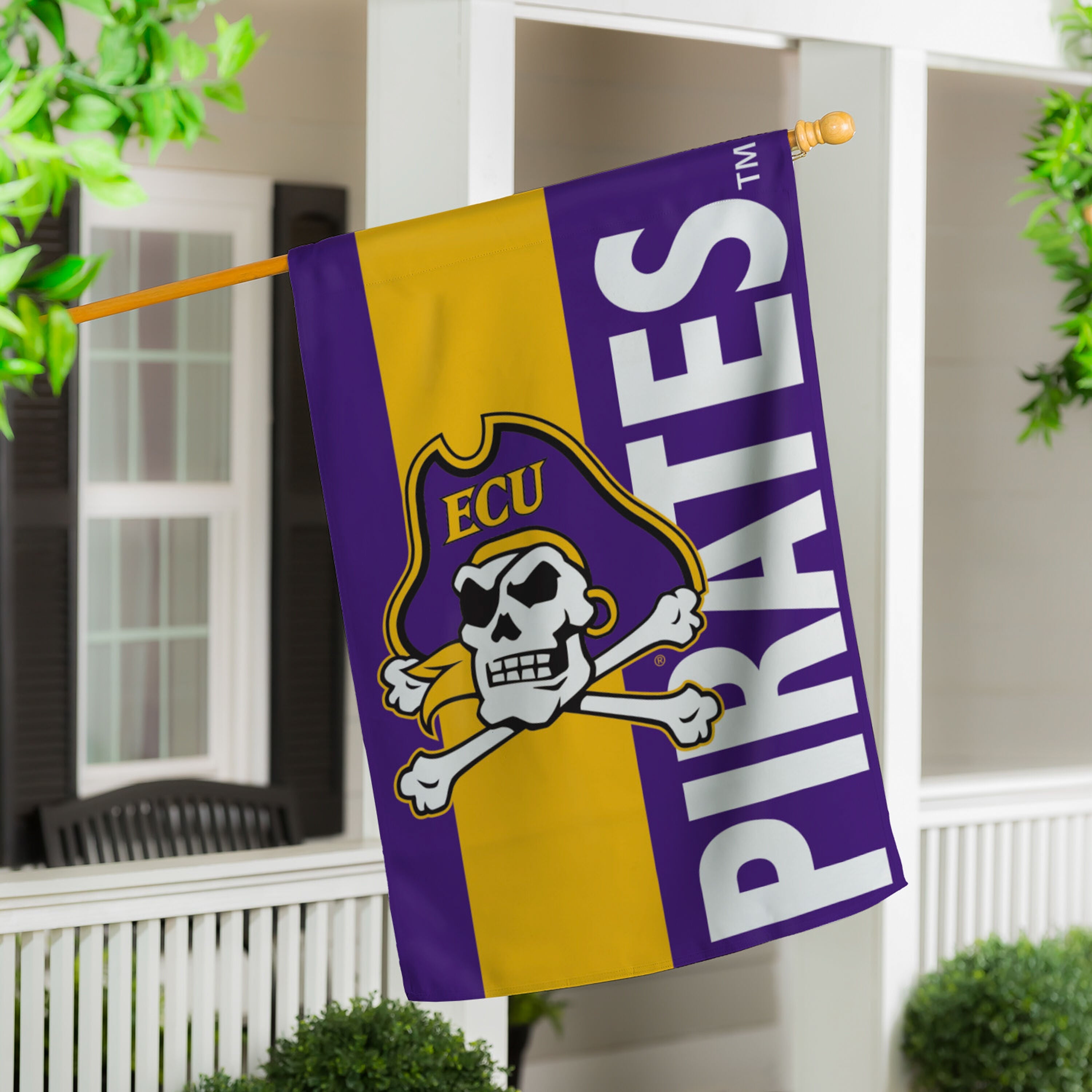 East Carolina University Applique Flag - Sports Gifts, Sports Memorabilia, Sports Collectibles, Fan Shop