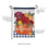 Mums and Pumpkin Applique Garden Flags