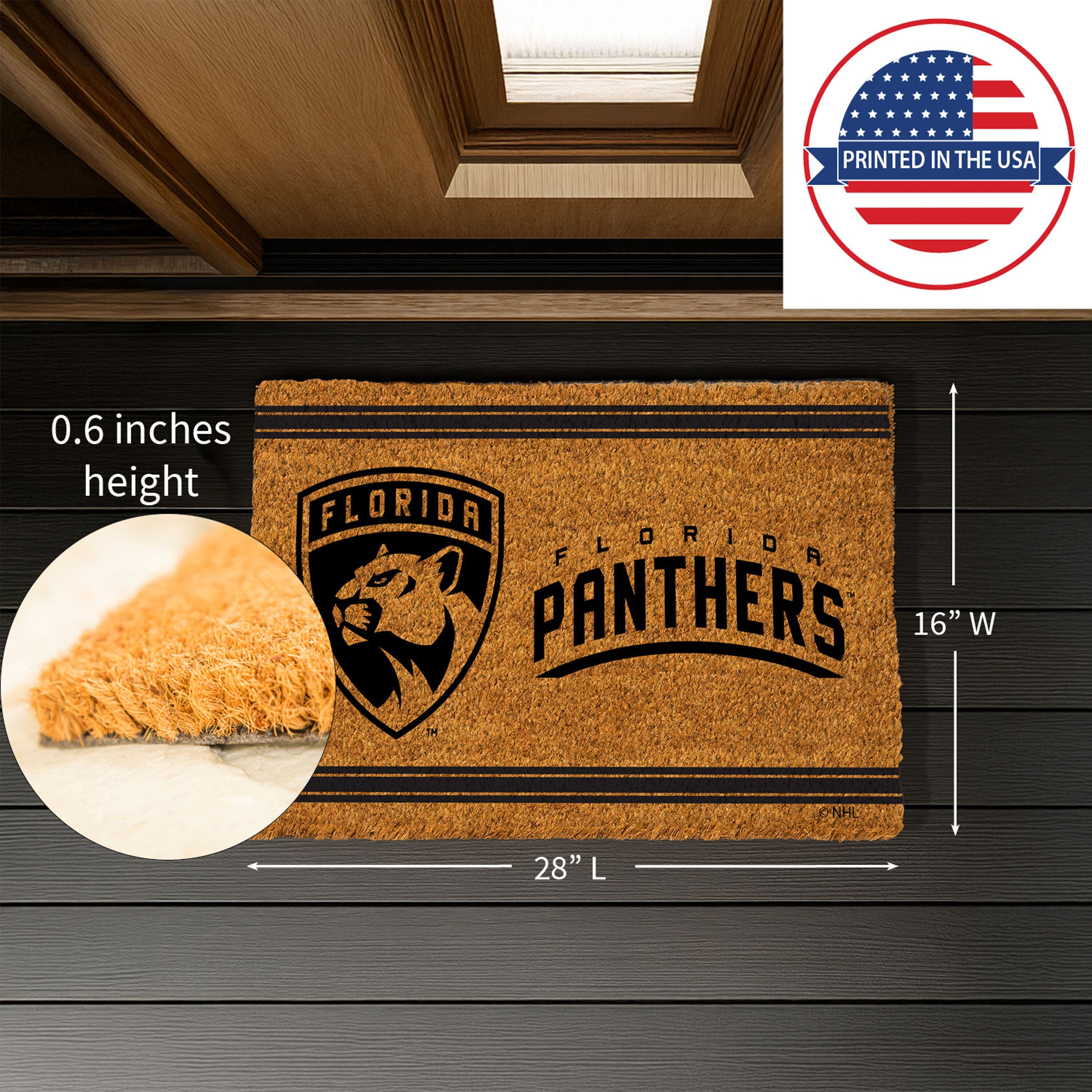 Florida Panthers, Coir Mat 1C - Sports Gifts, Sports Memorabilia, Sports Collectibles, Fan Shop