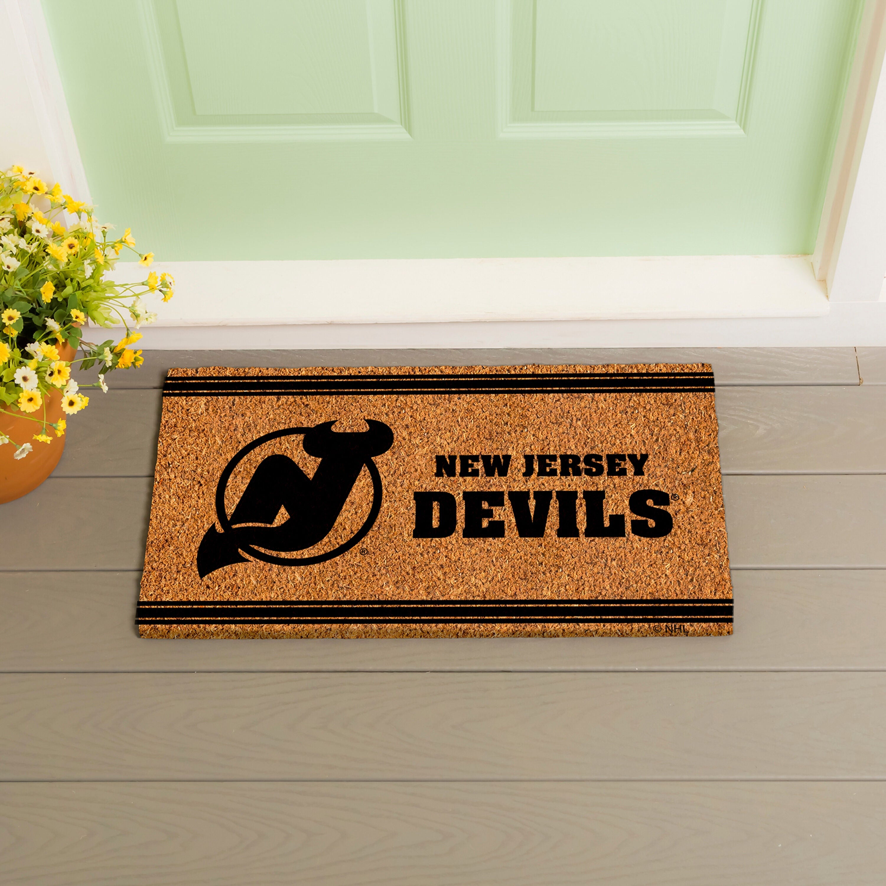 New Jersey Devils, Coir Mat 1C - Sports Gifts, Sports Memorabilia, Sports Collectibles, Fan Shop