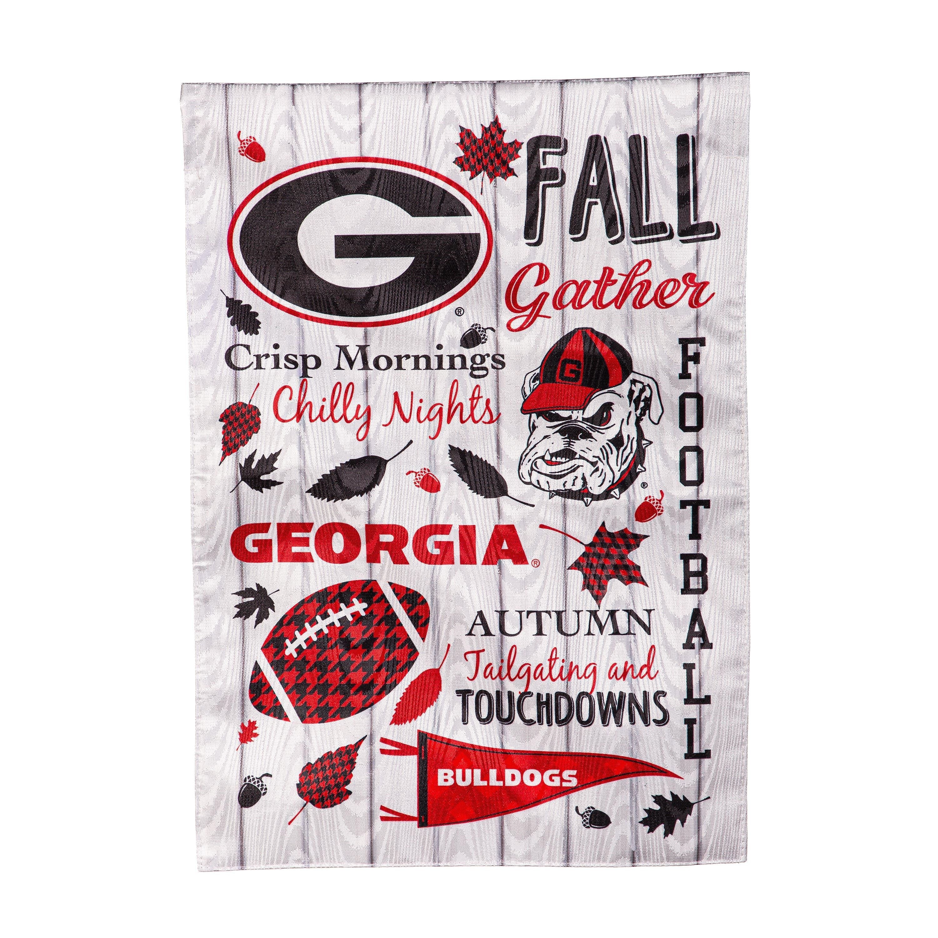 University of Georgia, Moire Flag, GDN, Fall Seasonal - Sports Gifts, Sports Memorabilia, Sports Collectibles, Fan Shop