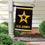 Embossed Suede Flag, House Size, Army