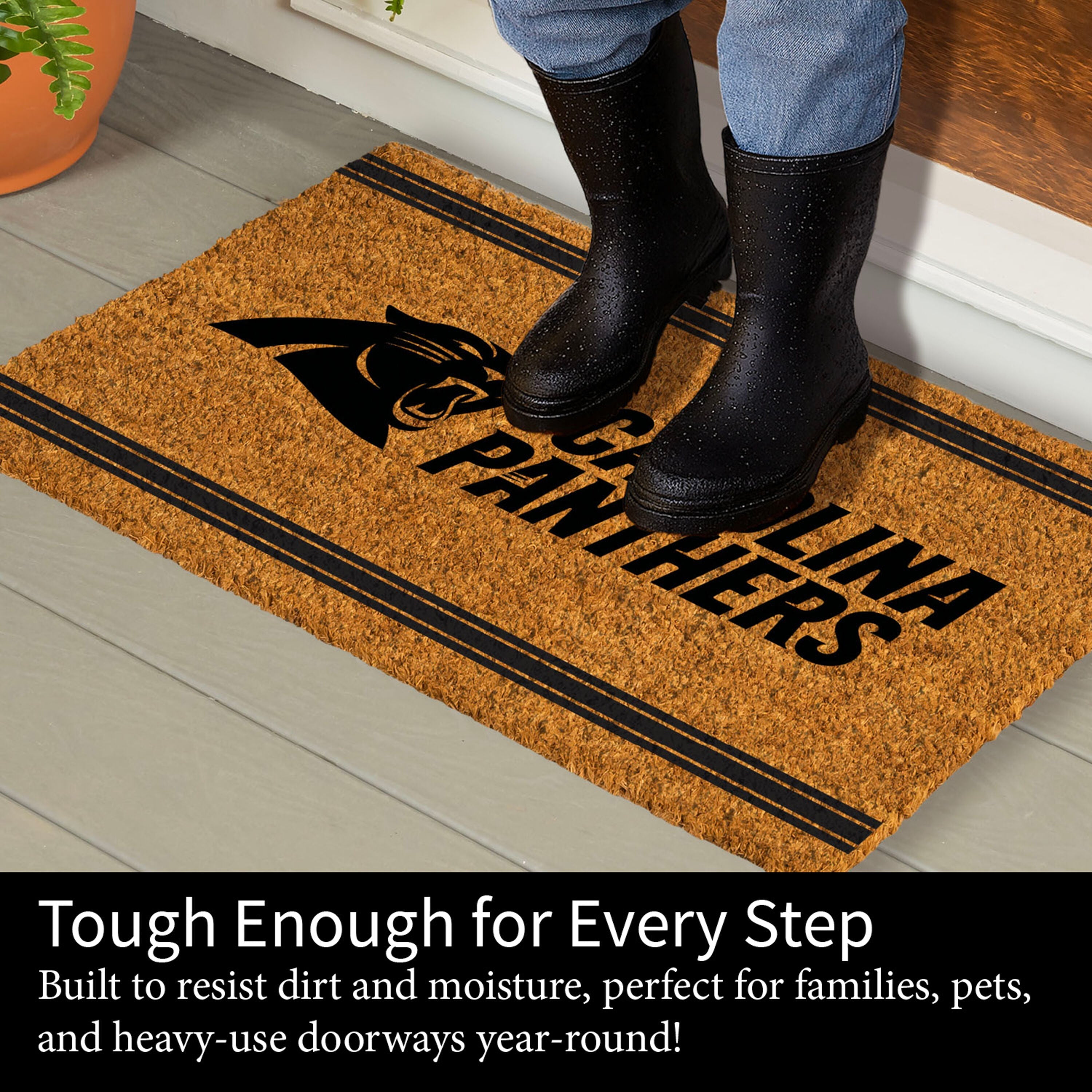 Carolina Panthers, Coir Mat 1C - Sports Gifts, Sports Memorabilia, Sports Collectibles, Fan Shop