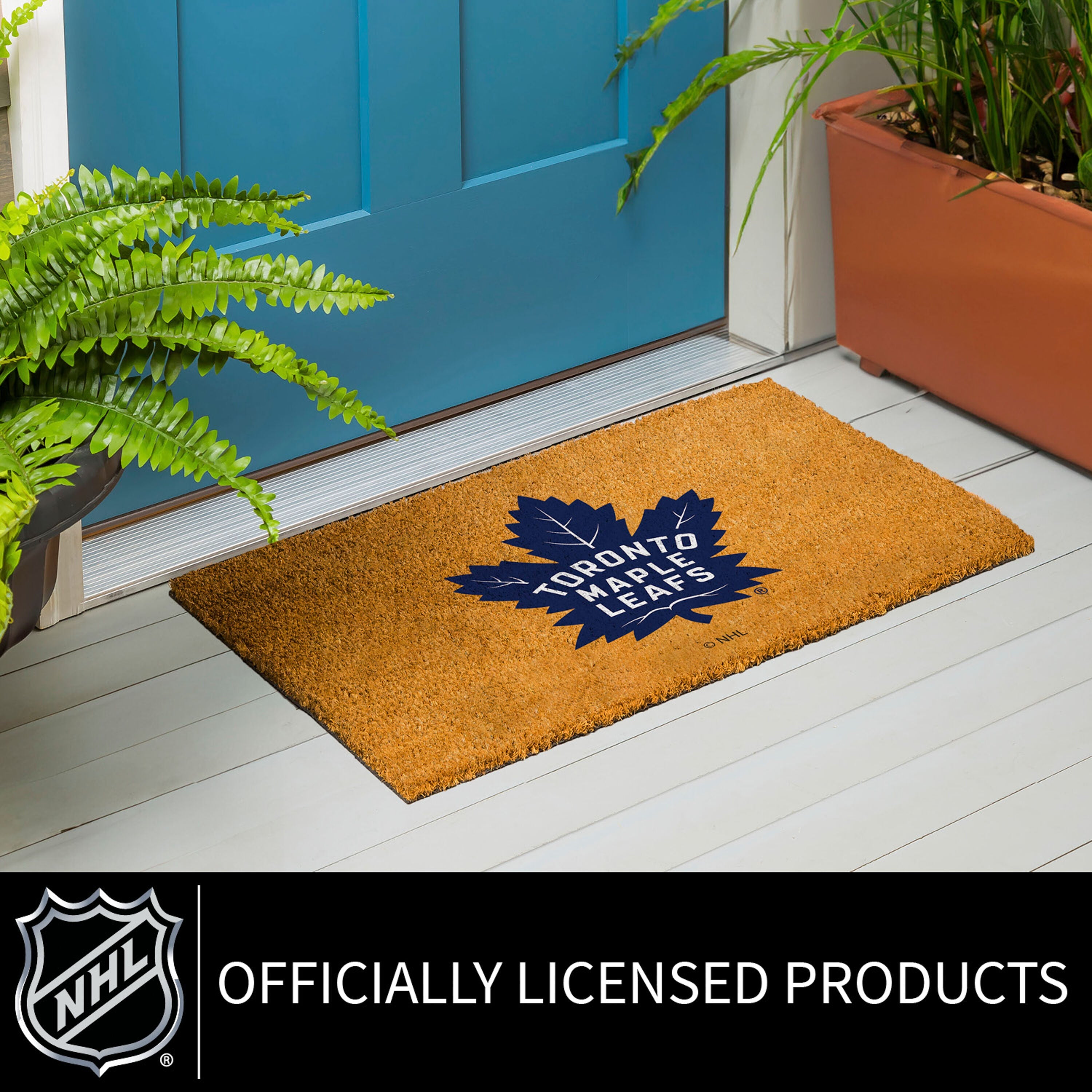 Coir Mat, 16"x28", Toronto Maple Leafs - Sports Gifts, Sports Memorabilia, Sports Collectibles, Fan Shop