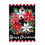 Poinsettia Wreath Applique Garden Flag