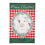 Merry Christmas Pig Burlap House Flag