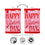 Happy Valentine's Day Hearts Applique Garden Flag