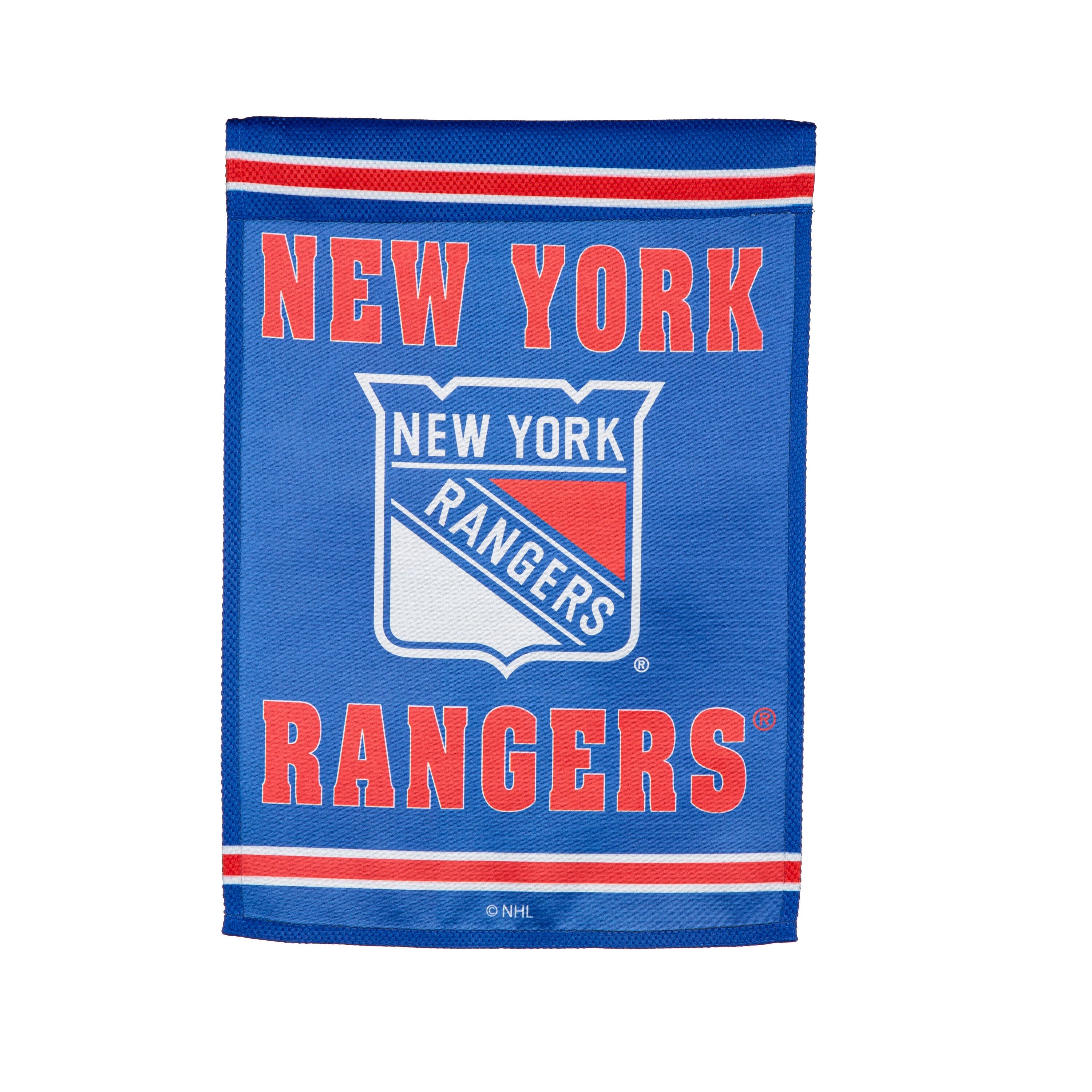 Embossed Suede Flag, GDN Size, New York Rangers - Sports Gifts, Sports Memorabilia, Sports Collectibles, Fan Shop