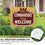 Washington Commanders Coroplast Yard Sign, "Fans Welcome"