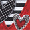 Patterned Heart Applique Garden Flag