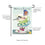 Songbirds and Teacups Applique Garden Flag