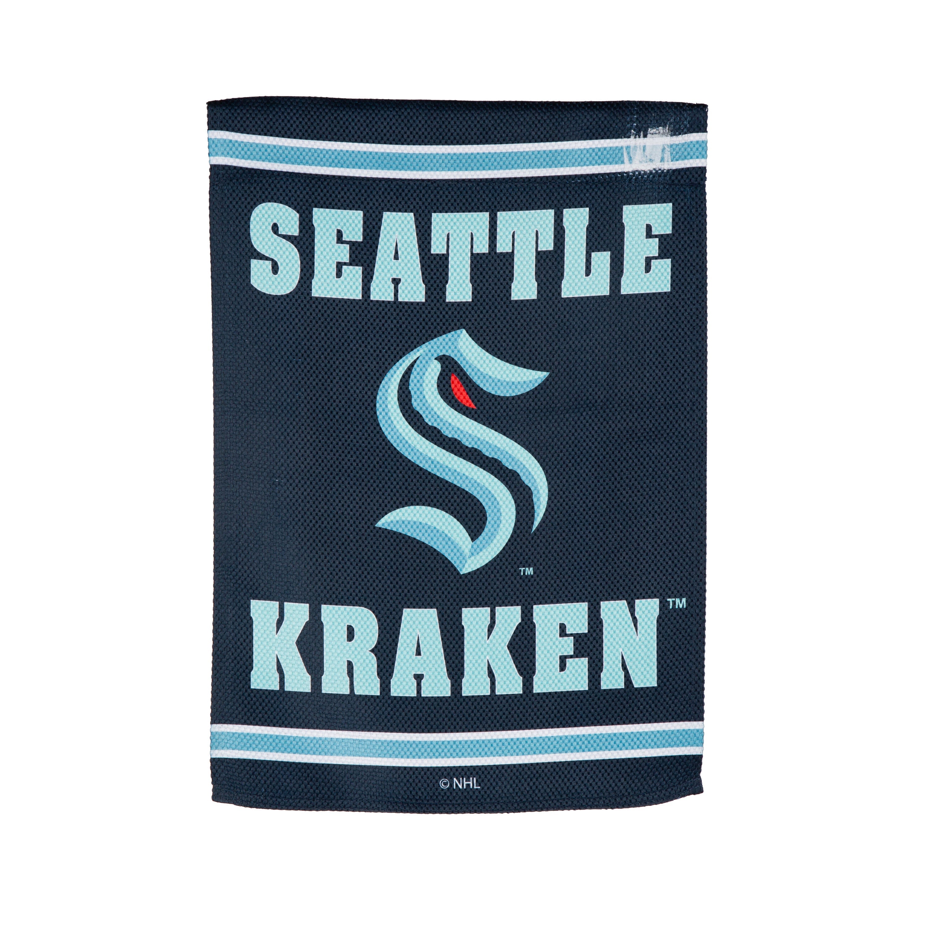 Embossed Suede Flag, GDN Size, Seattle Kraken - Sports Gifts, Sports Memorabilia, Sports Collectibles, Fan Shop