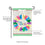 Colorful Bunny Wreath Garden Applique Flag