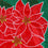 Poinsettia Bloom Basic Applique Garden Flag