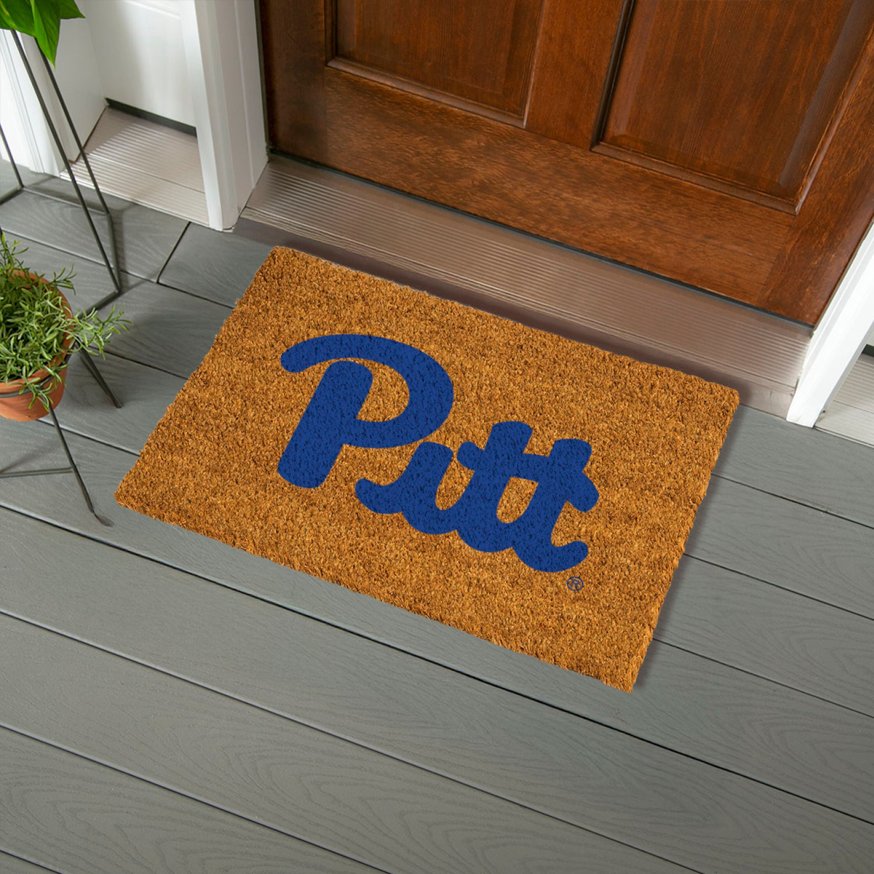 Coir Mat, 16"x28", University of Pittsburgh - Sports Gifts, Sports Memorabilia, Sports Collectibles, Fan Shop