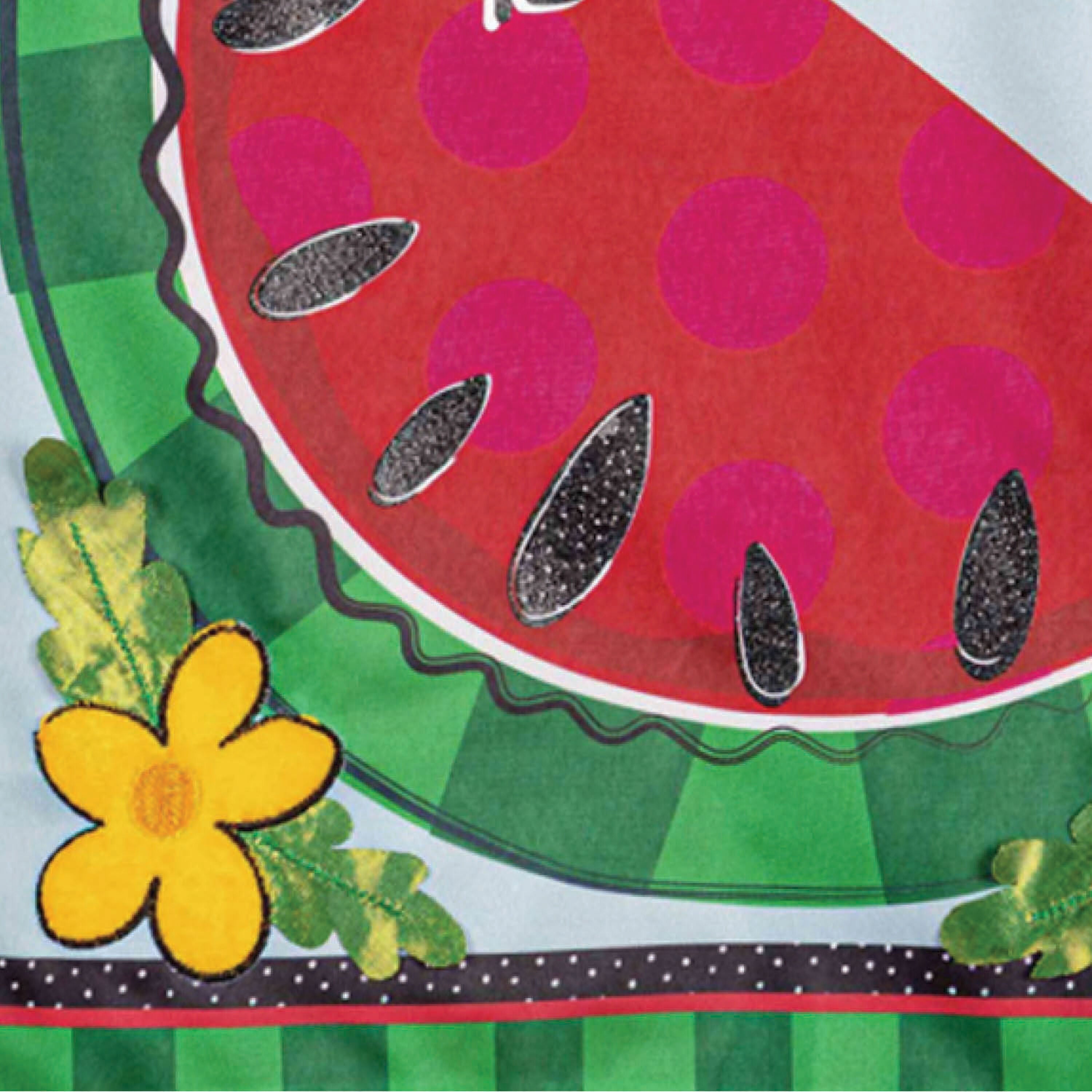 Hello Sweet Summer Applique Garden Flag