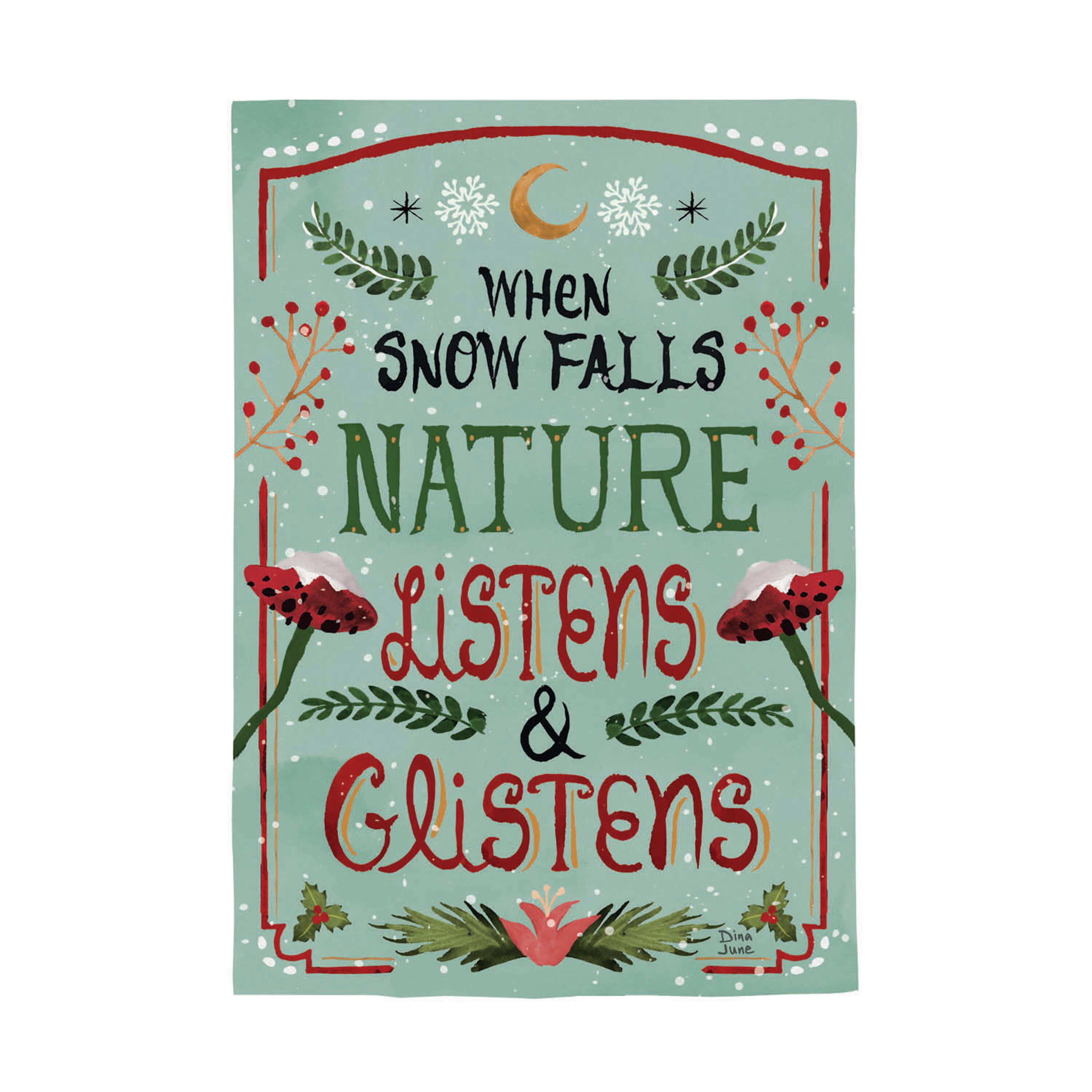 Santa's Forest of Wonder Reversible Burlap Garden Flag - Sports Gifts, Sports Memorabilia, Sports Collectibles, Fan Shop