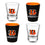Cincinnati Bengals 4-Piece Ceramic and Glass 2oz. Shot Glass Set