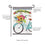 Welcome Home Bicycle Applique Garden Flag