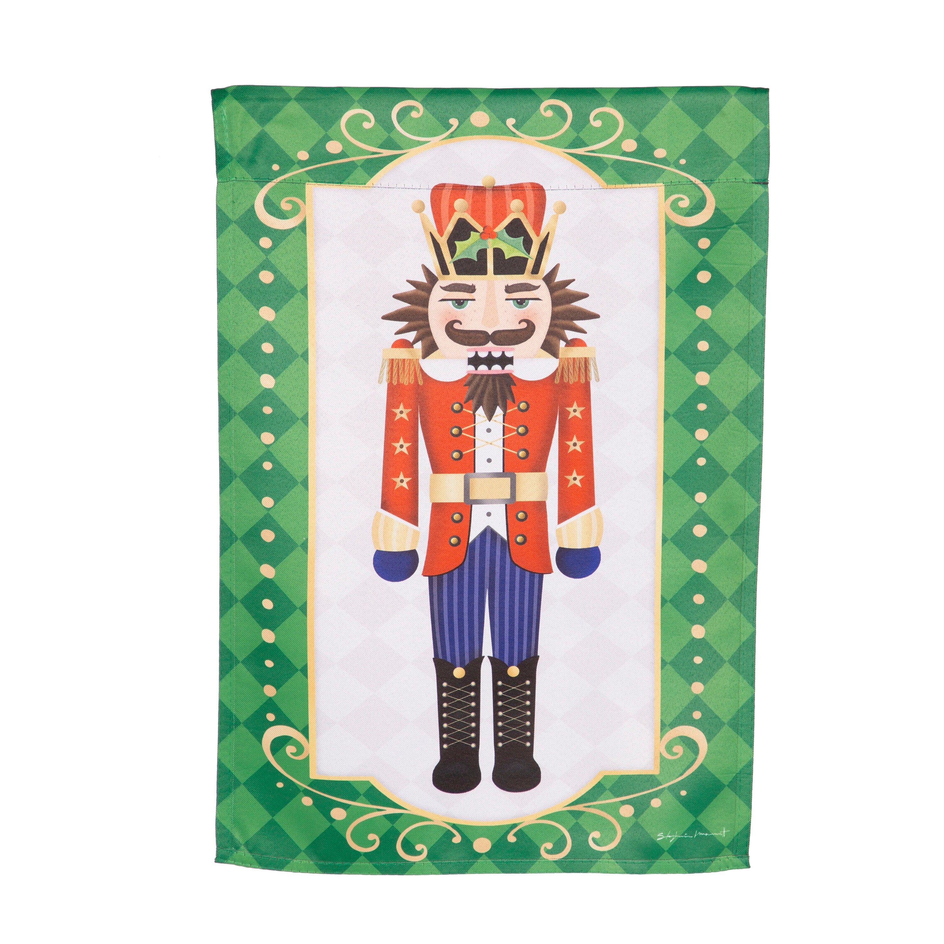 Trio Nutcracker Reversible Suede Garden Flag