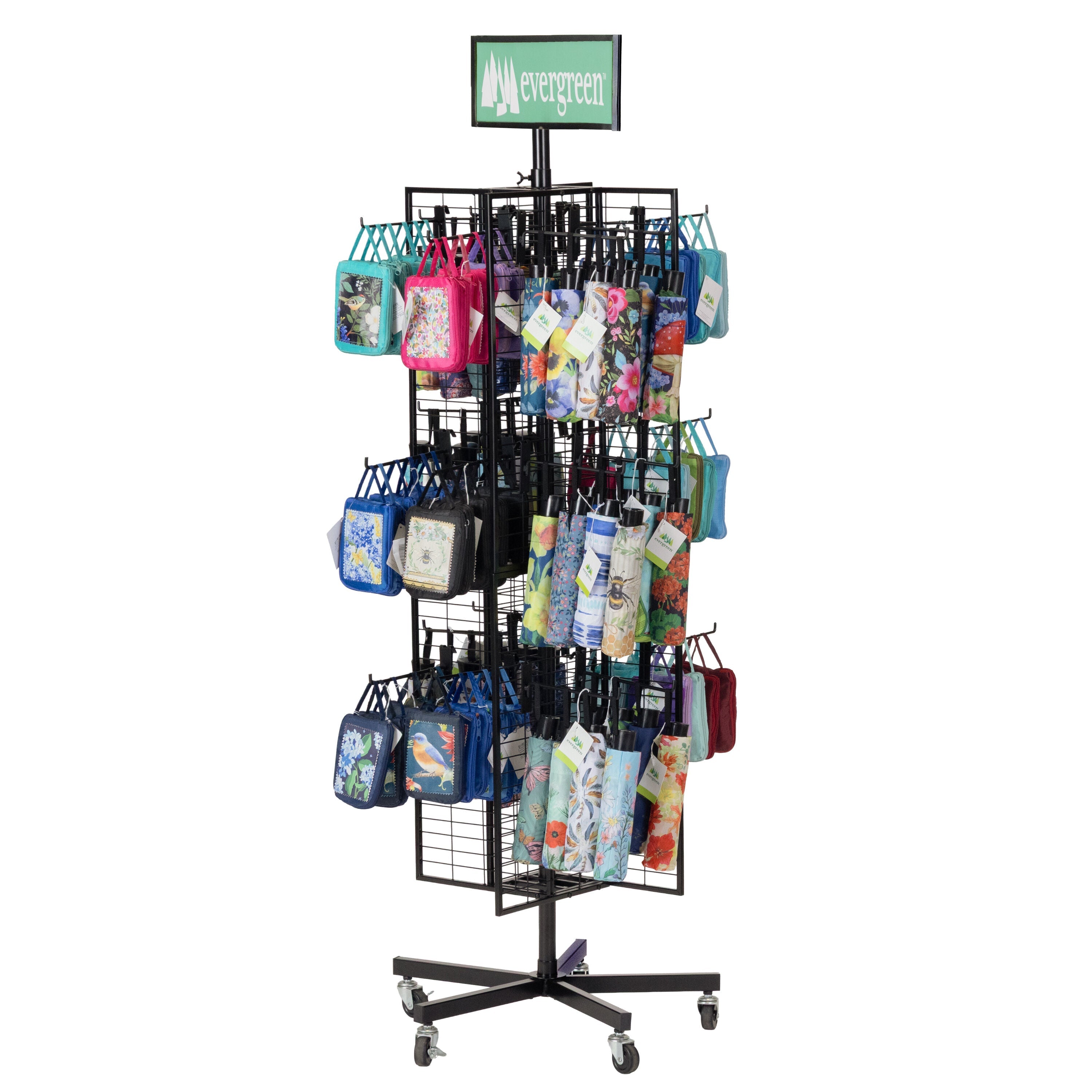 Flag Grid Display with Pinwheel Holder - Sports Gifts, Sports Memorabilia, Sports Collectibles, Fan Shop