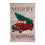 Holiday Plaid Truck House Linen Flag