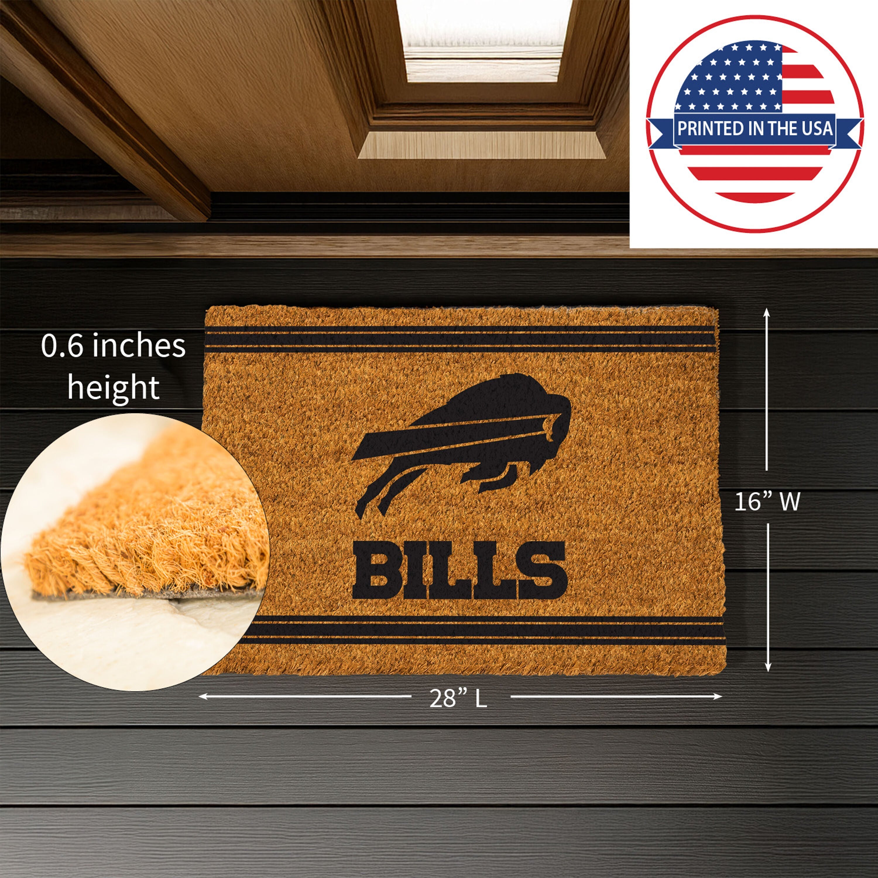 Buffalo Bills, Coir Mat 1C - Sports Gifts, Sports Memorabilia, Sports Collectibles, Fan Shop