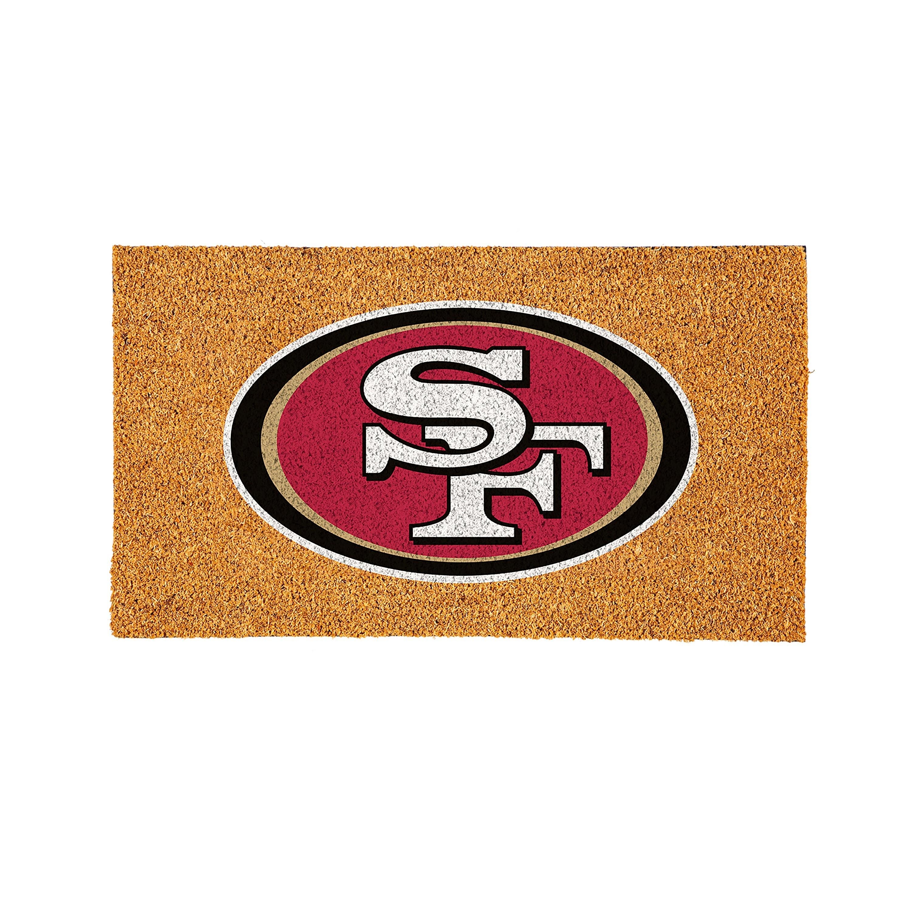 Coir Mat, 16"x28", San Francisco 49ers - Sports Gifts, Sports Memorabilia, Sports Collectibles, Fan Shop